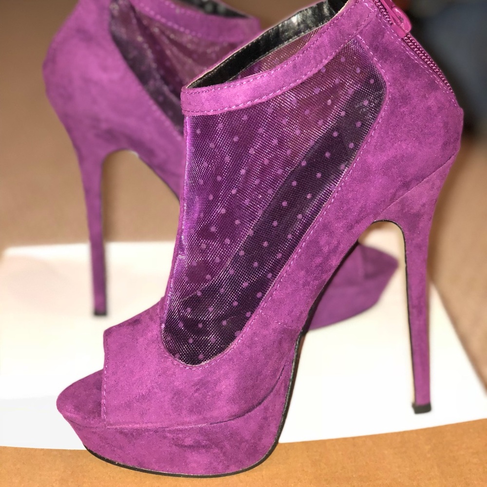 Call it spring purple high heels with platform